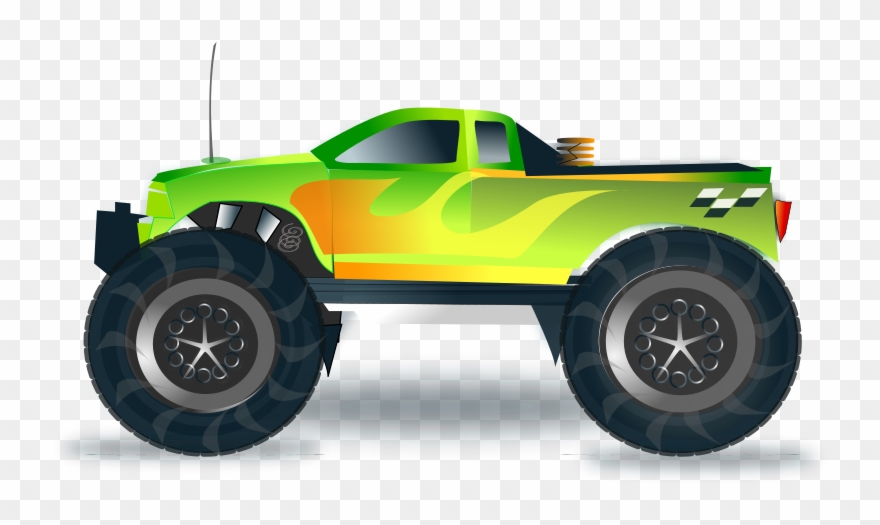 Medium Image - Monster Trucks Svg File Clipart