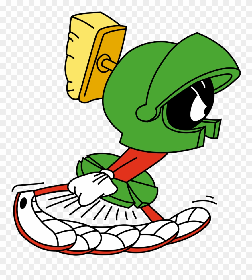 Marvin The Martian Running Clipart