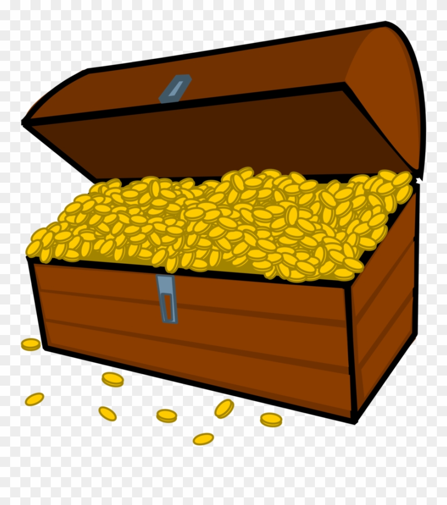 Gold Clip Art Download - Cartoon Treasure Chest Png Transparent Png
