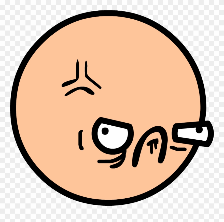 Image Of An Angry Face - Funny Angry Face Png Clipart
