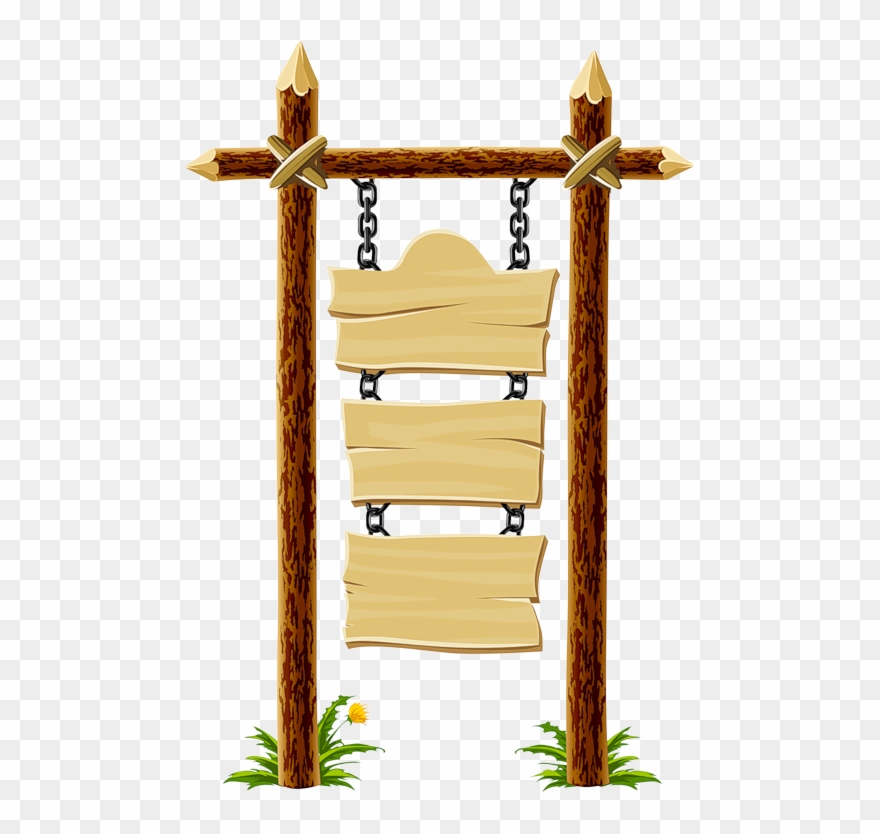 Plaque Clipart Placard - Wood Signage Clip Art - Png Download