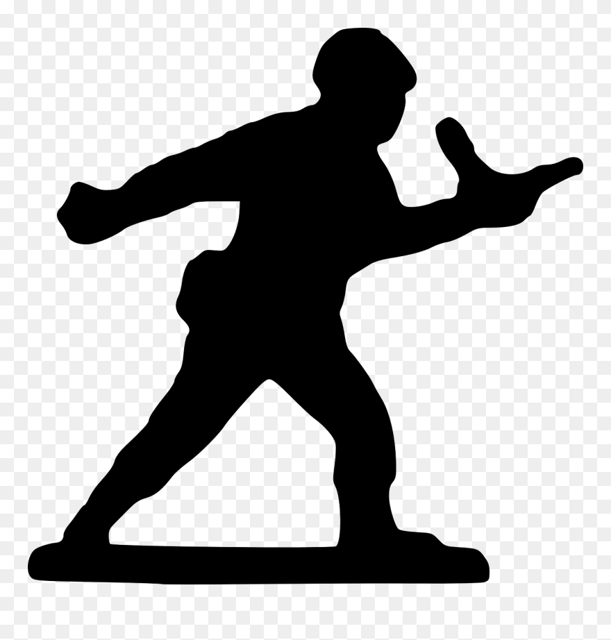 Toy Soldiers Silhouette Vectors Clipart
