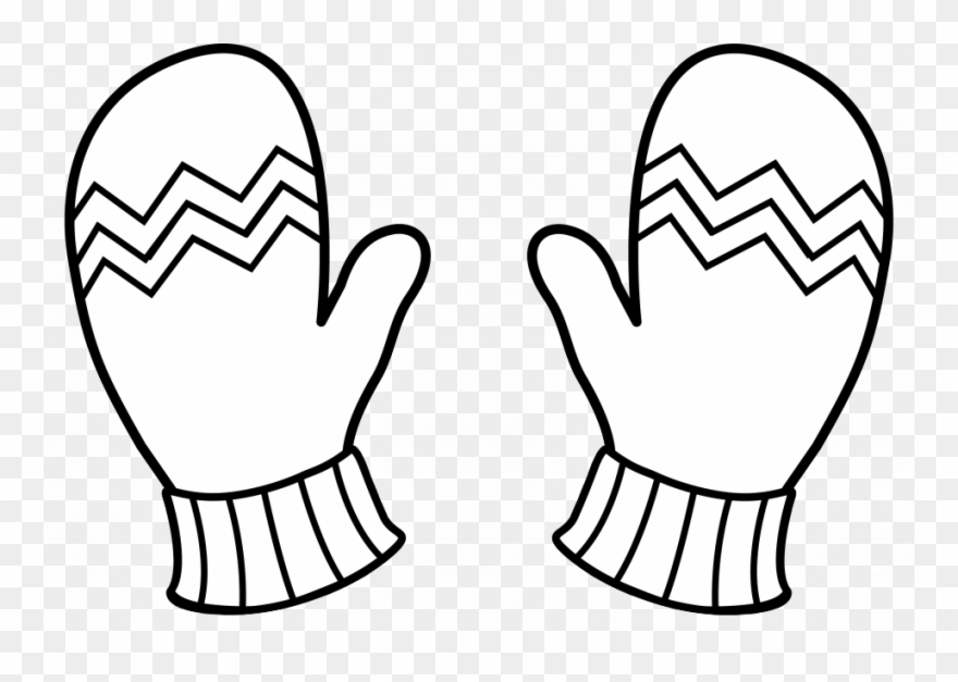 House Christmas Winter Coloring Page Id 11336 Uncategorized - Mittens Black And White Clipart