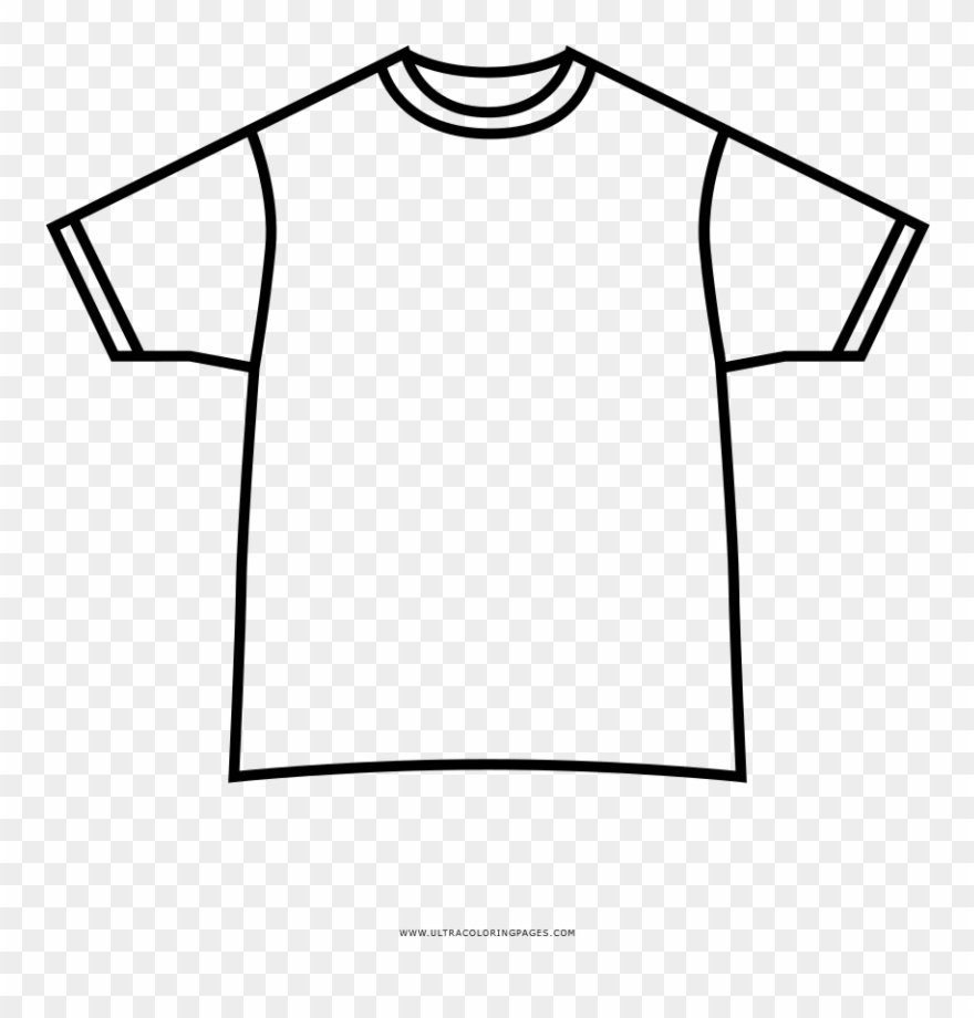 T Shirt Blouse Sneakers Clip Art Library Library - Blusa Para Colorear - Png Download