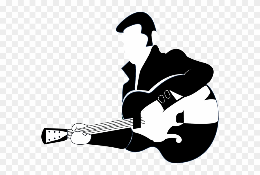 Elvis Clipart Musician - Musician Black And White Icon - Png Download