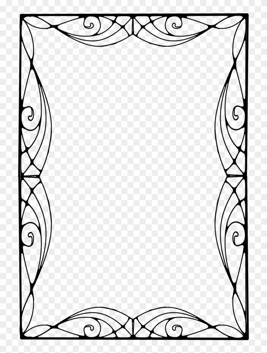 Frame Vector Frameswalls Org Pencil And In - Art Nouveau Vector Frame Png Clipart