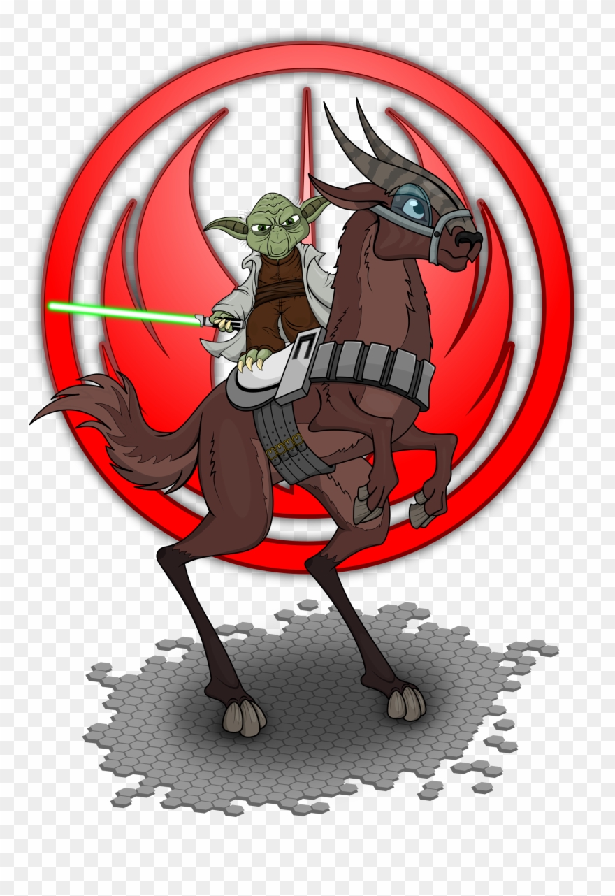 Star Wars Maestro Yoda Y Su Kybuck - Star Wars Kybuck Clipart