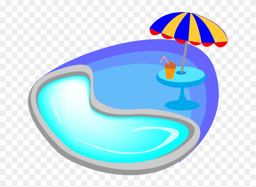 Swimming Cartoon Blue Transprent - Swimming Pool Clipart
