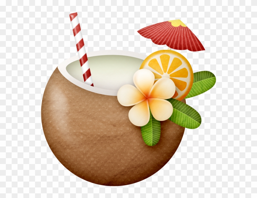 Coconut Clipart Hawaii - Hawaiian Coconut Clipart - Png Download
