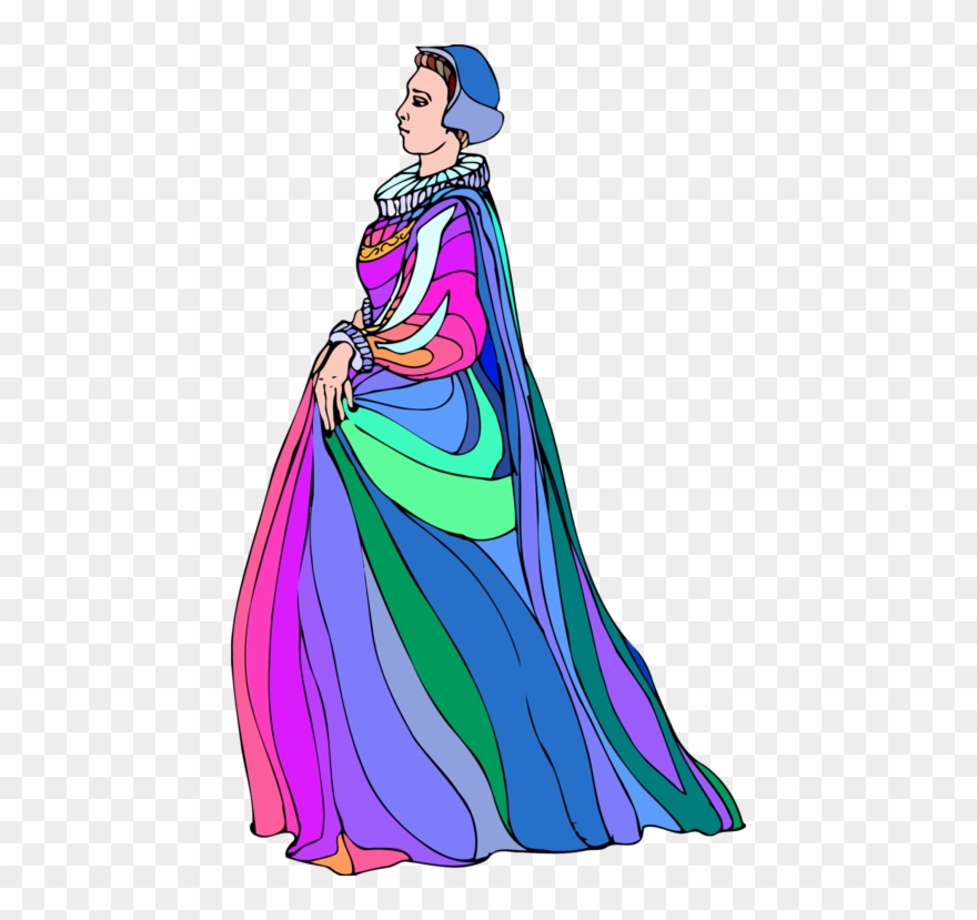 Olivia Maria Twelfth Night Character Dress - Olivia Twelfth Night Cartoon Clipart
