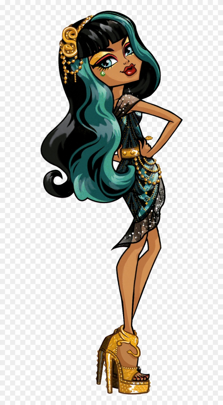 Fashion Clipart Fashion Merchandising - Monster High Cleo Art - Png Download
