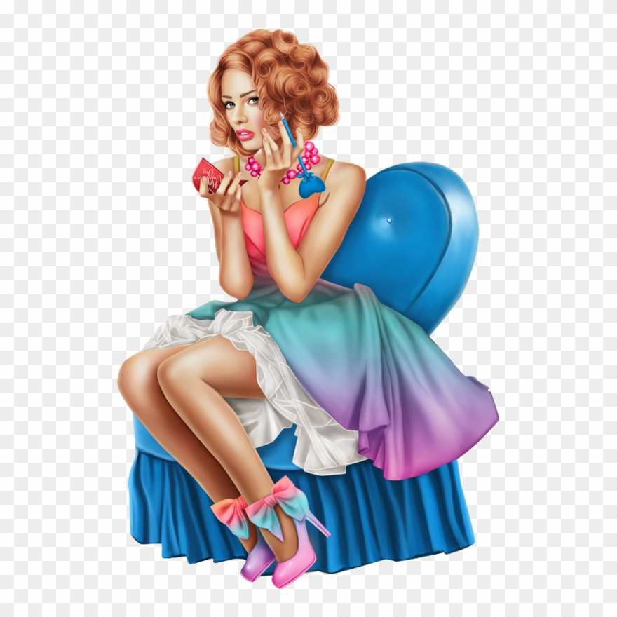 Tube, Clip Art, Cupcake, Creations, Saints, Cupcake - Tube Femme Au Téléphone Png Transparent Png