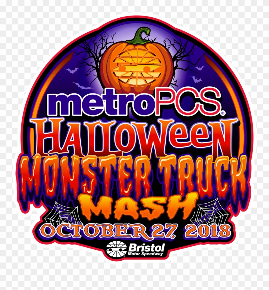 @metropcs Monster Truck Mash Brings Halloween Themed - Monster Truck Mash Bristol Motor Speedway Clipart