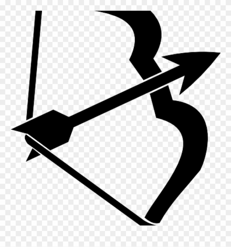 Bow And Arrow Clipart Black Clip Art At Clker Vector - Bow And Arrow Vector Png Transparent Png