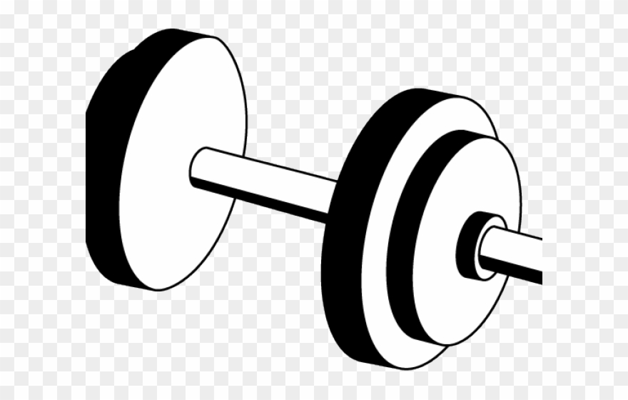 Png Free Library Dumb Blonde Cliparts Free Download - Black And White Dumbbell Clipart Transparent Png