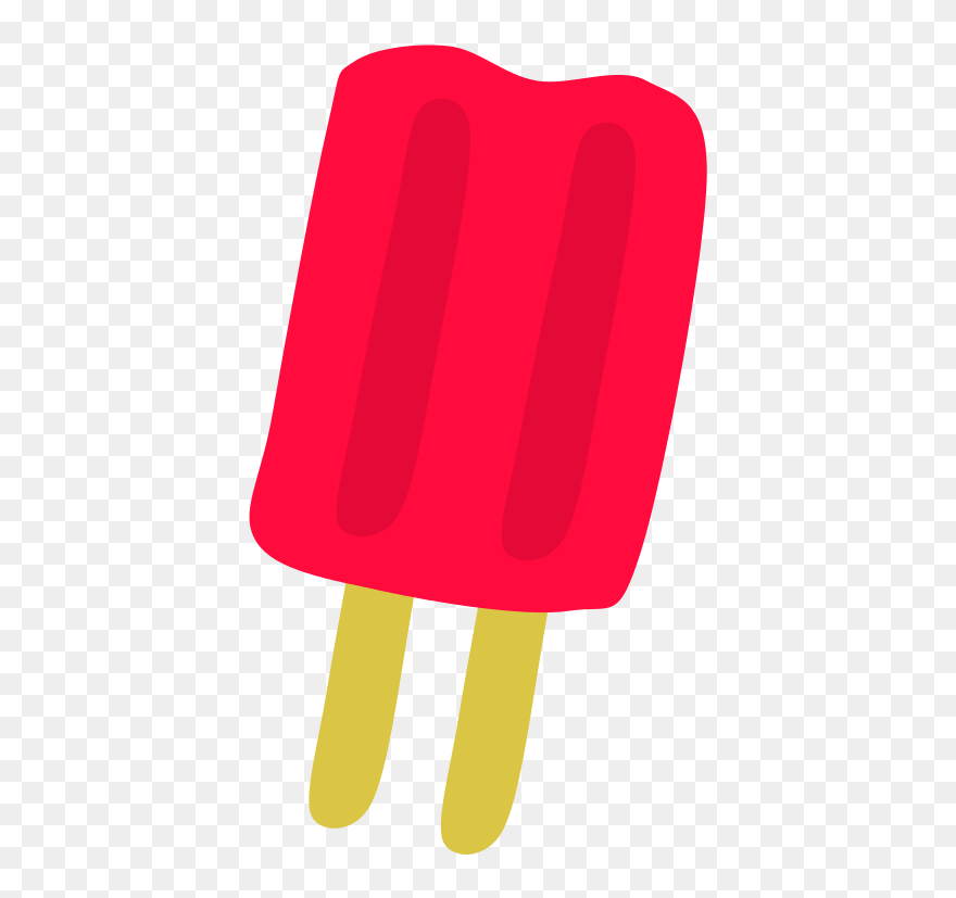 Ice Pop Ice Cream Cones Ice Cream Bar Food - Red Popsicle Clipart - Png Download