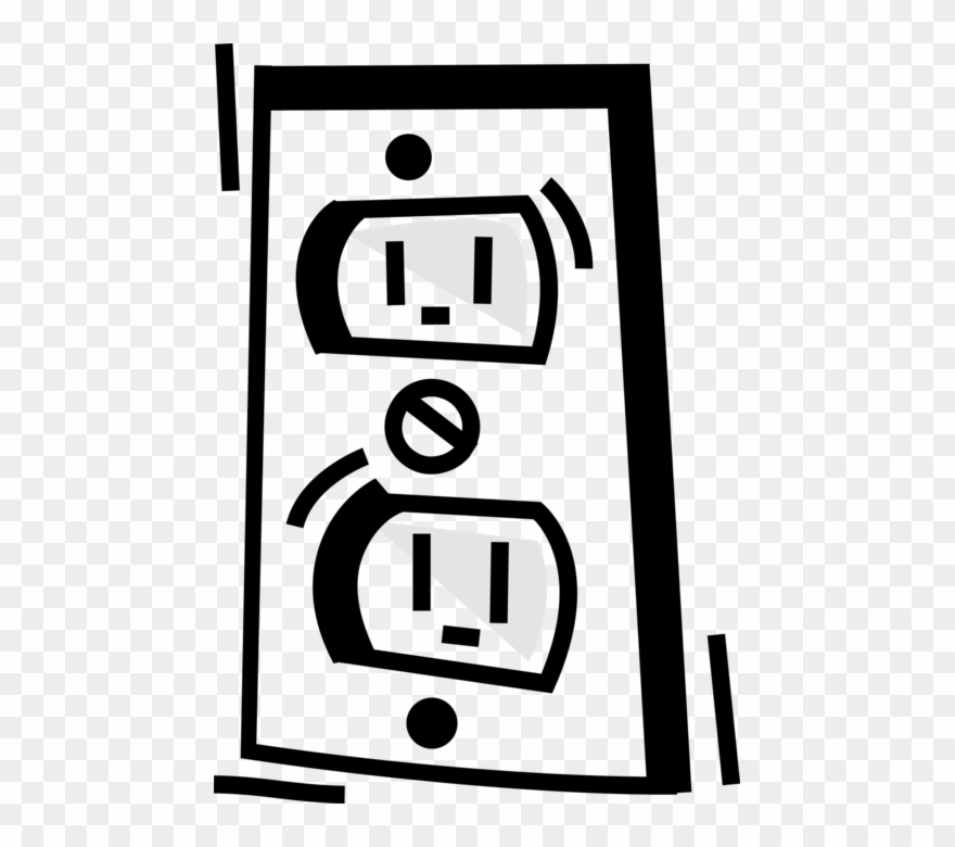 Electrical Receptacle Image Illustration - Illustration Clipart