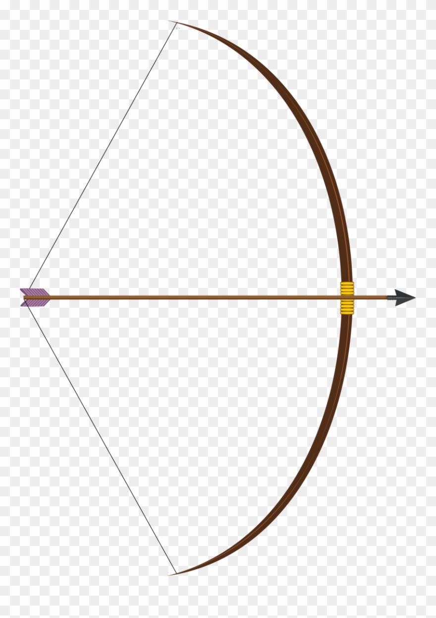 Bow With Arrow Clipart, Vector Clip Art Online, Royalty - Bow And Arrow Png Transparent Png