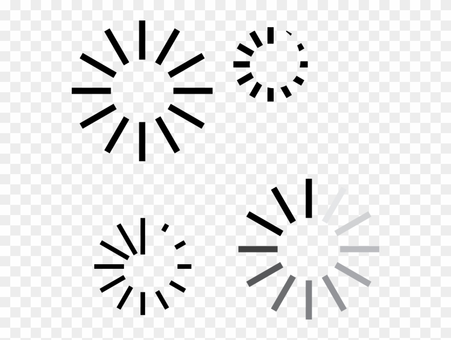 Confused Drawing Surprised Eye - Ios Loading Icon Svg Clipart