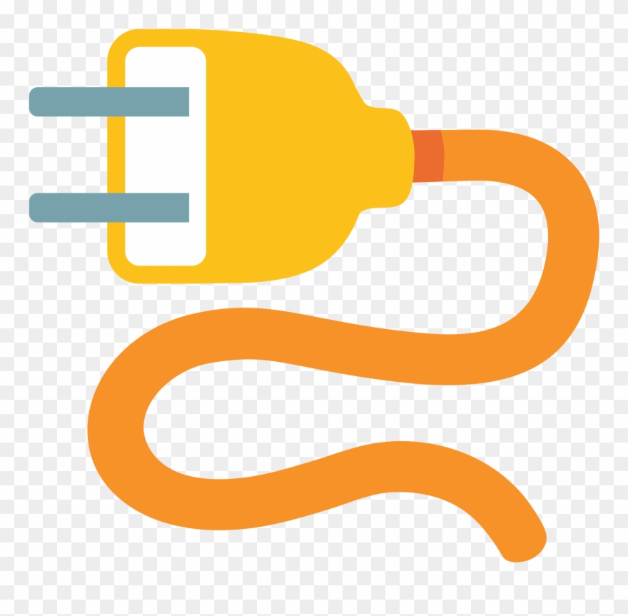 Plug Emoji Png Clip Art Black And White Stock - Electricity Emoji Transparent Png