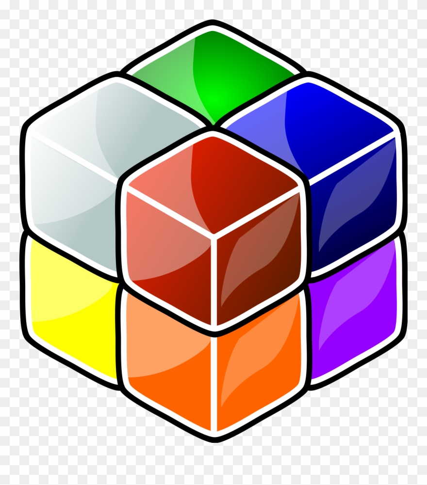 Cube Clip Holder Vector Library Download - Cube - Png Download