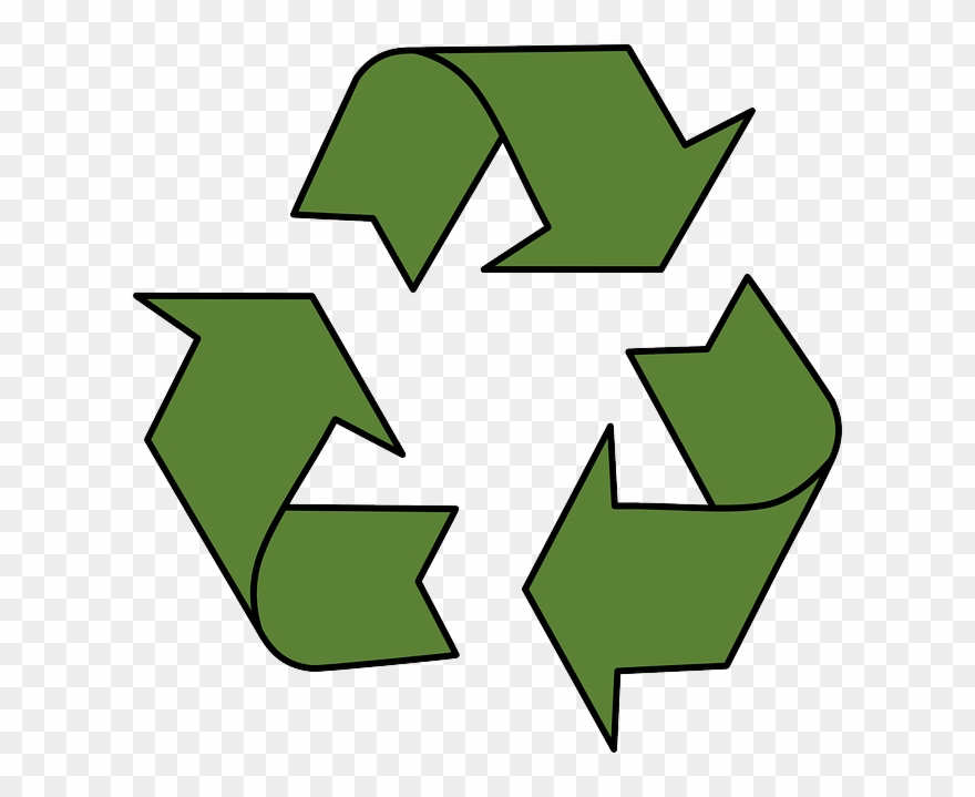 Reduce, Reuse, Recycle - Simbolo De Los Materiales Reciclables Clipart