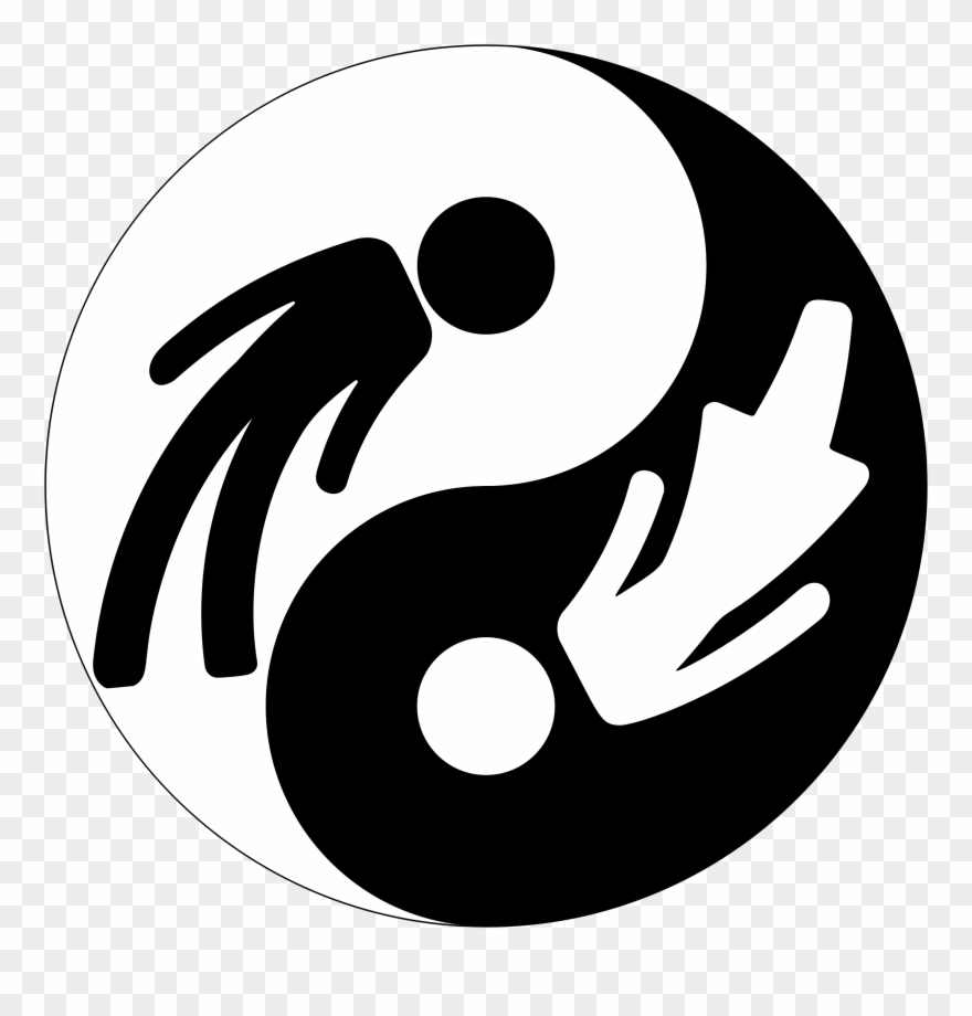 Yin And Yang Symbol I Ching Female Sign - Yin Yang Symbol Clipart