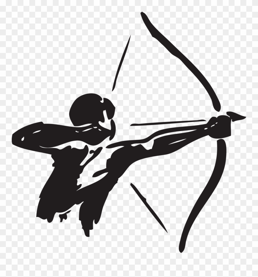 Banner Royalty Free Library And Arrow Hunting Clip - Bow And Arrow Png Transparent Png
