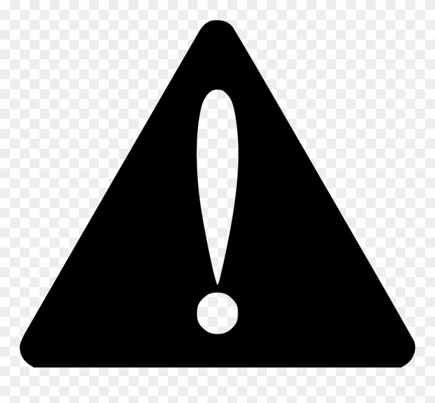 Alarm Alert Beware Caution Error Svg Png - Safety Symbol Black And White Clipart