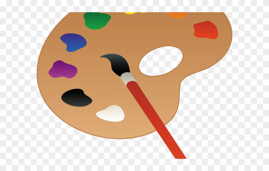 Jpg Library Artistic Free On Dumielauxepices Net - Paint Brush And Pallet Clipart