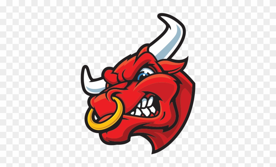 Clip Royalty Free Library Printed Vinyl Angry Stickers - Angry Bull Head Logo - Png Download