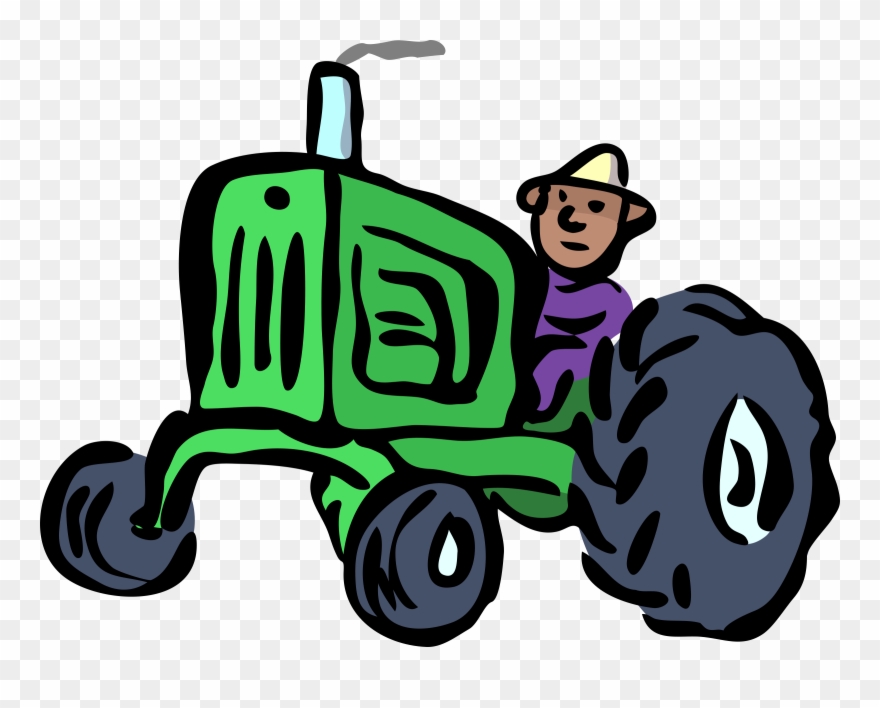 Farmer Agriculture Agricultural Machinery Tractor - Clip Art Agriculture Food And Natural Resources - Png Download