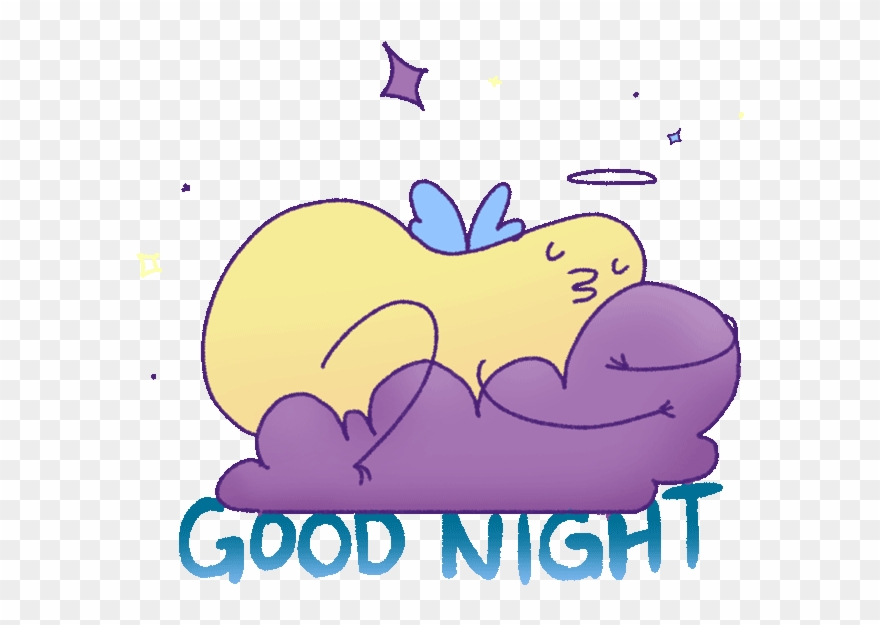 Gfycat Animaatio Emoji Transprent Png - Good Night Cartoon Gif Clipart