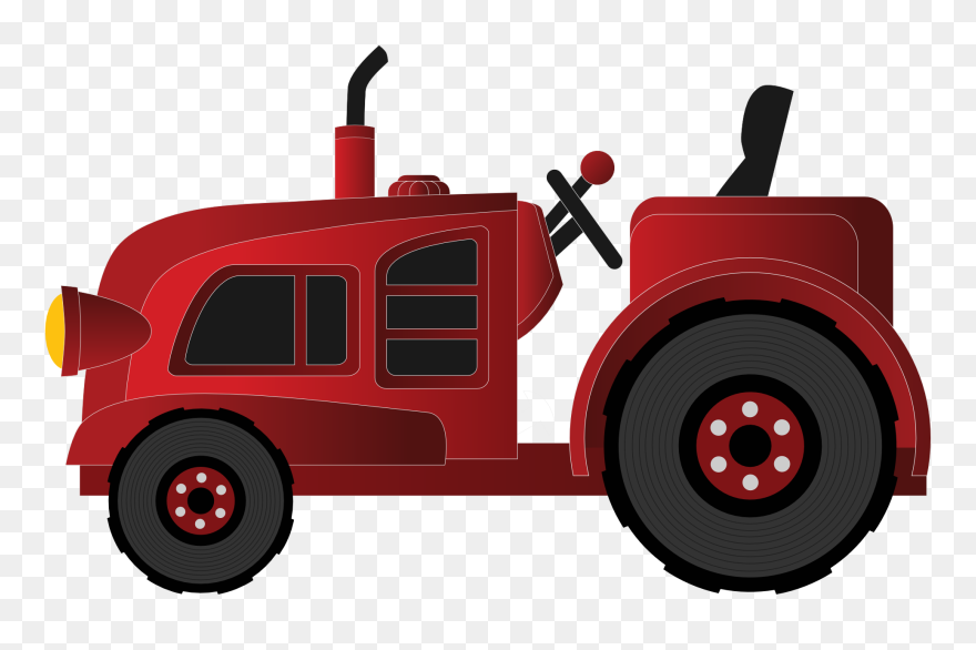 Net » Clip Art » Abstract Farm Tractor Scalable - Red Farm Tractor Png Transparent Png
