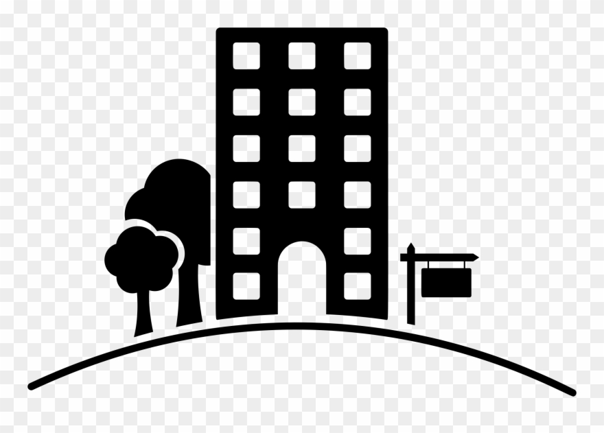 Big Image - Building Clipart Black And White Png Transparent Png