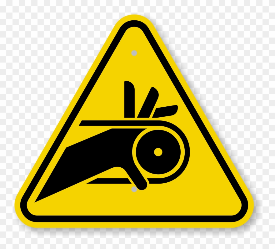 Clip Arts Related To - Warning Hand Safety Sign - Png Download