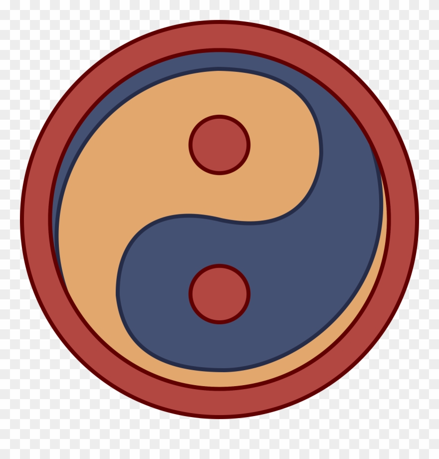 Free Yin Yang Symbol Clip Art - Yin And Yang Roman - Png Download