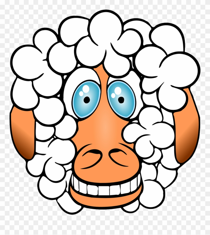 Sheep, Crazy, Grinning, Funny, Comical, Cartoon, Animal - Jokes That Make You Pee: A Compilation Clipart