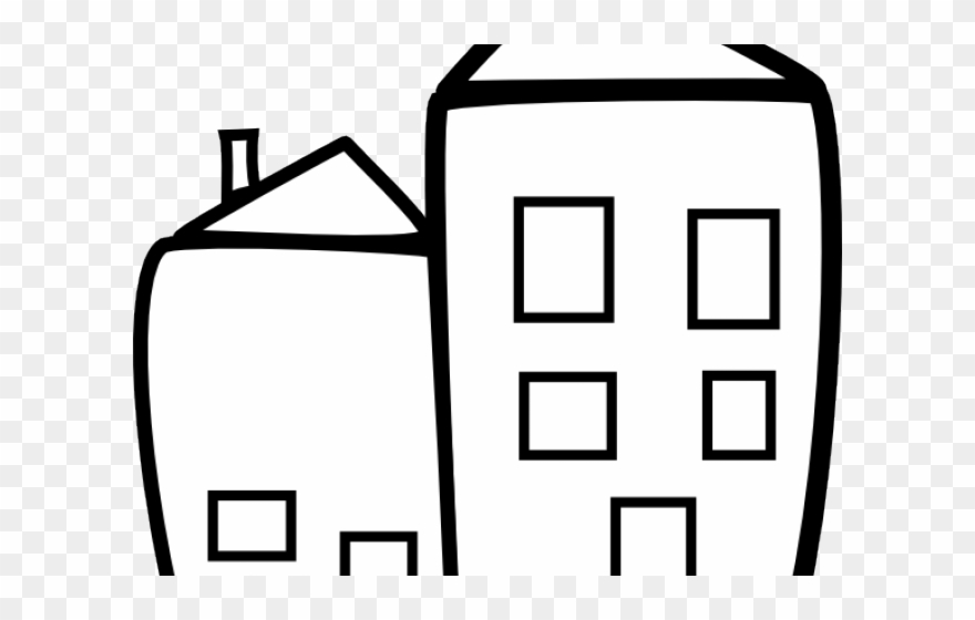 Apartment Clipart Building - Clip Art - Png Download
