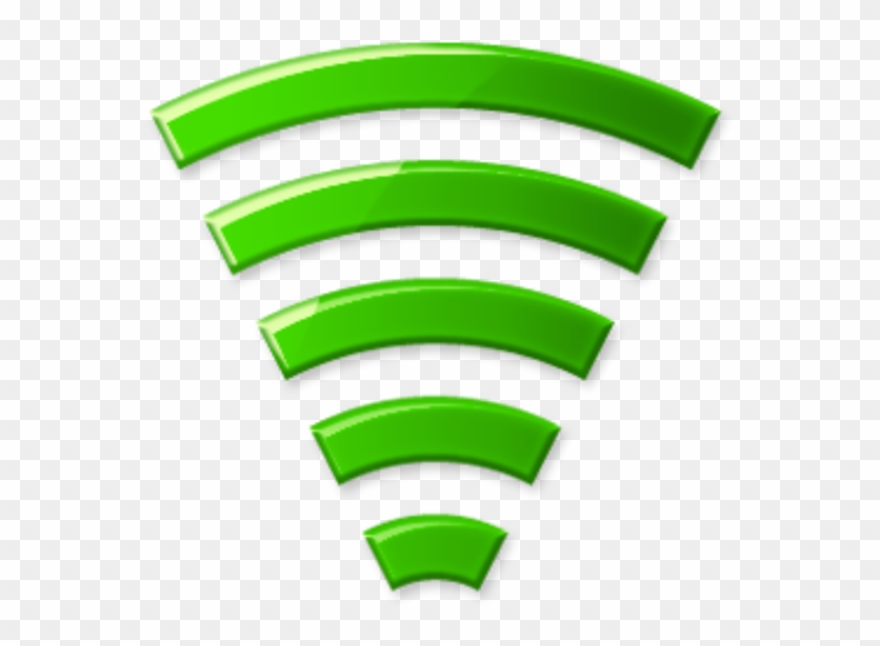 Wifi Signal Green Vector Clipart