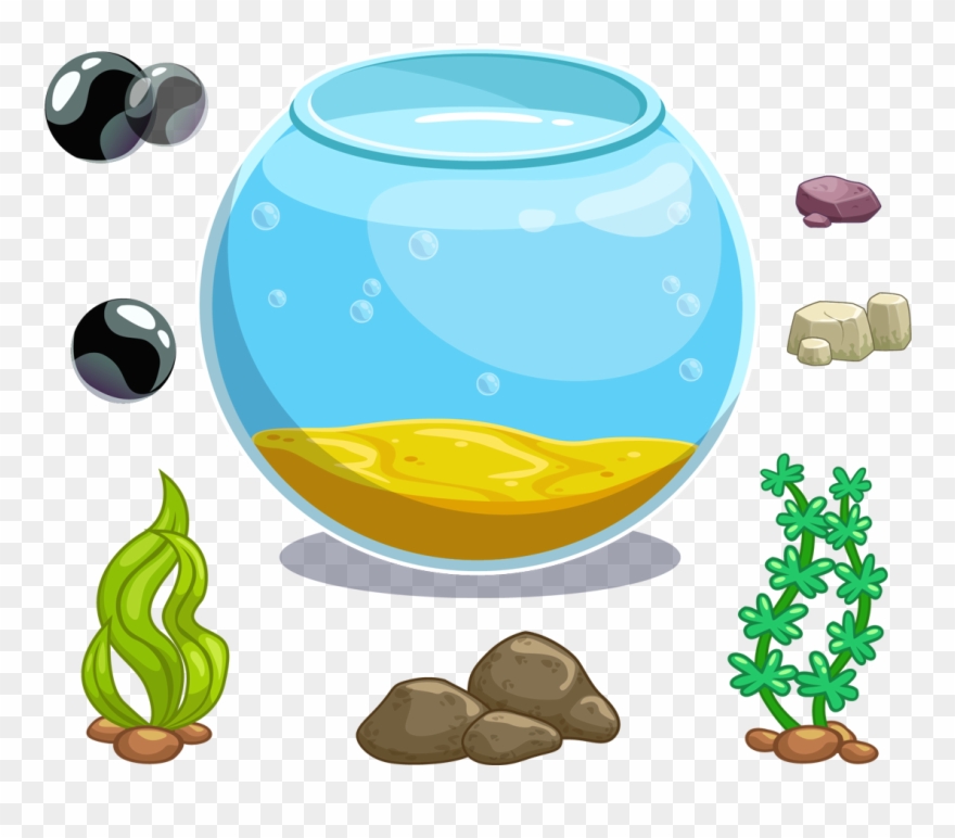 Clip Art Royalty Free Library Icon Fish Tank Transprent - Aquarium Kartun - Png Download