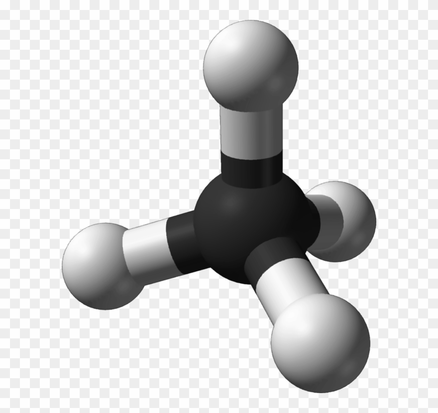Methane Molecule Structure Atom Chemical Compound - Methane Ball And Stick Model Clipart