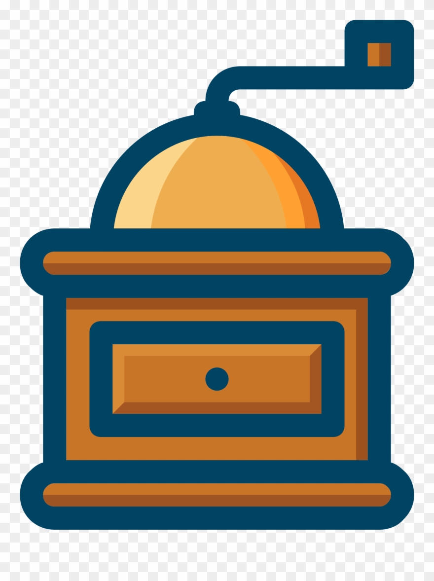 Coffee Bean Cafe Computer Icons Burr Mill - Clip Art - Png Download