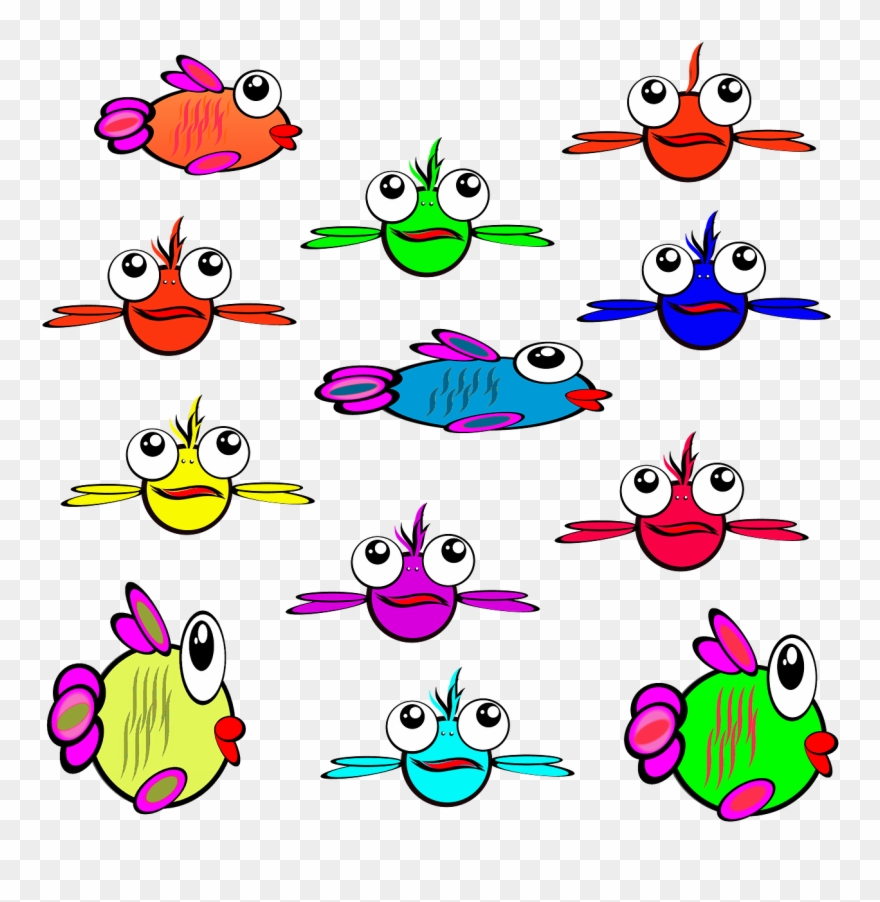 Pictures, Free - Niedliches Frosch-und Fisch-verpackungs-papier Geschenkpapier Clipart