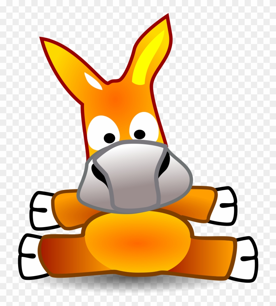 Farm Animals Clipart Donkey - Logo De Un Burro - Png Download