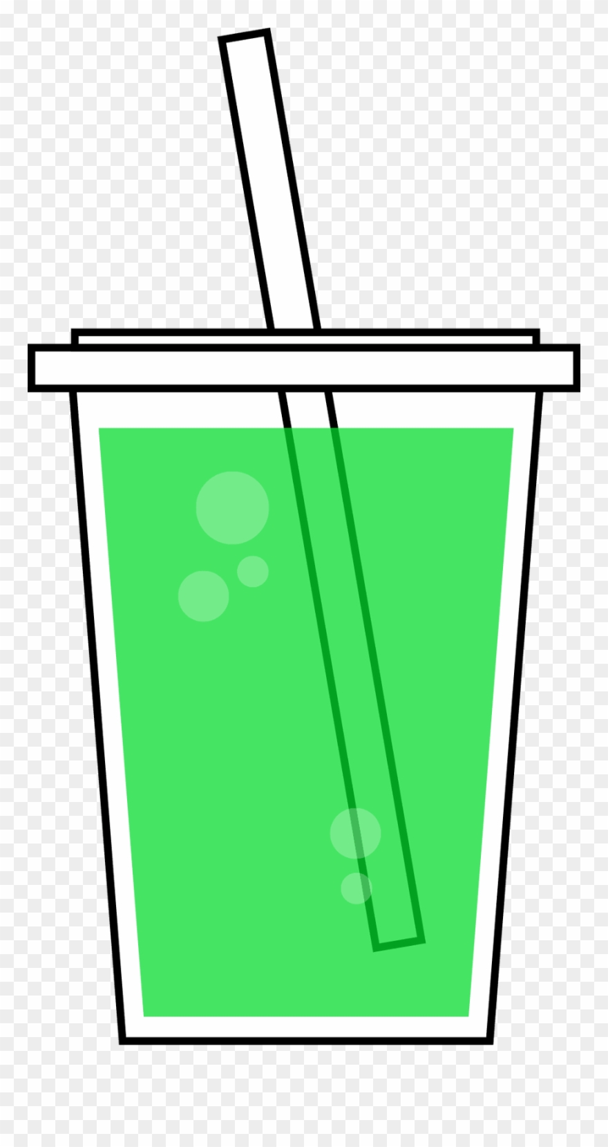 Slushie Clipart - Cup Of Green Juice Clipart - Png Download