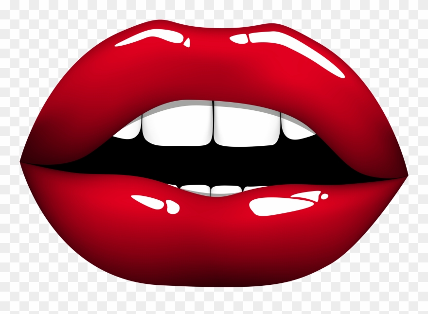 Apartment Clipart Black And White - Red Lips Clipart - Png Download
