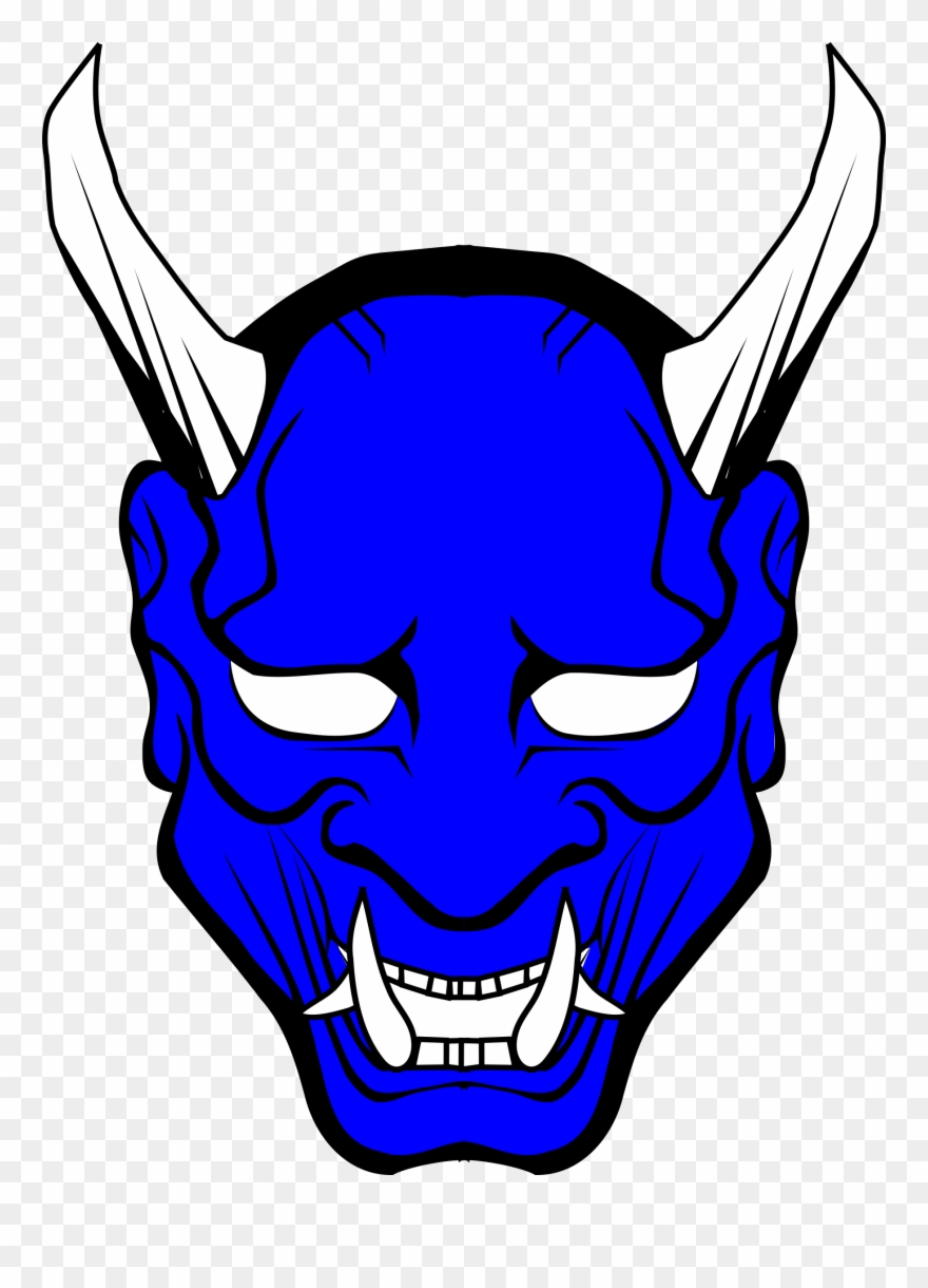 Big Image - Japanese Demon Mask Png Clipart