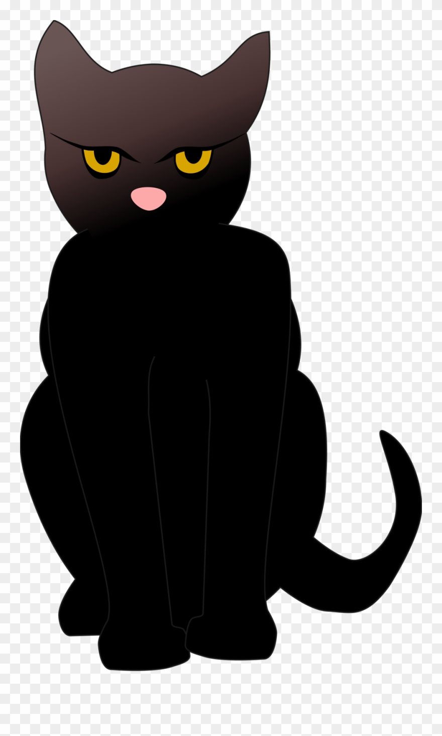 Lights Camera Action Clipart - Black Cat Clip Art - Png Download