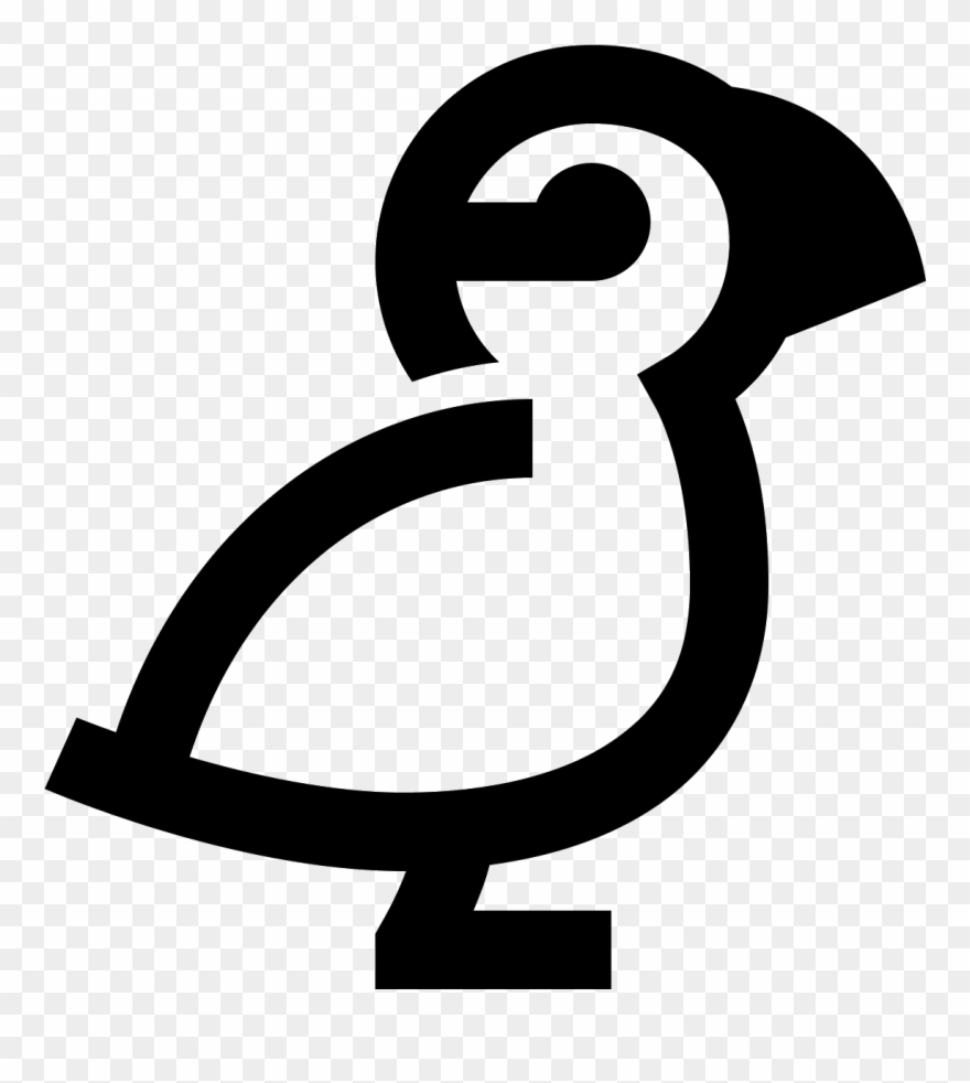 Clip Art Transparent Puffin Bird Icon Free - Atlantic Puffin - Png Download